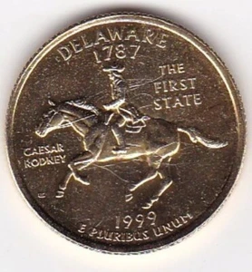 USA United States ¼ Dollar Washington Quarter Delaware 1999 - Picture 1 of 2