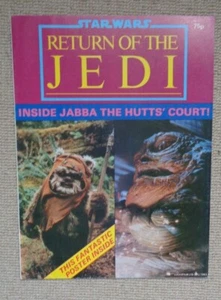 Star Wars RETURN OF THE JEDI Poster Mag No2 WITH GIANT EWOK POSTER INSIDE - Picture 1 of 5