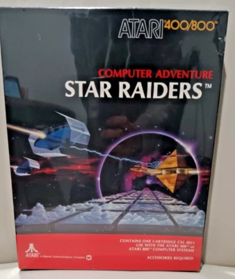 Star Raiders Cart Atari 400/800/XL/XE; CXL 4011; CIB; Lrg Black Box -Damaged - Image 1 of 4