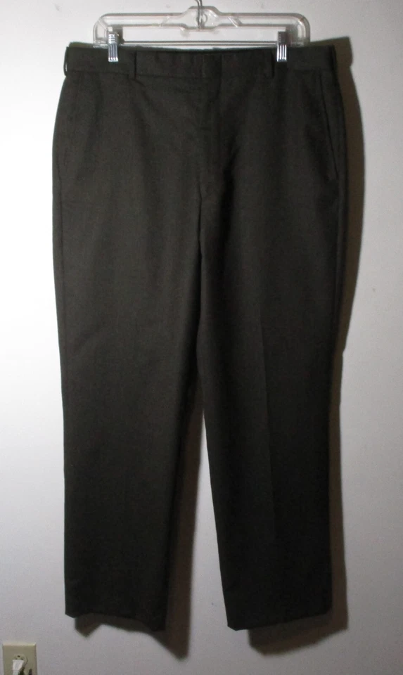 L.L. BEAN Brown 100% Wool Flat Dress Pants Size 35X30 NWOT - Image 1 of 4