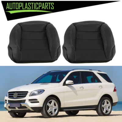 Fit For Mercedes Benz ML350 ML550 2012-2015 Bottom Leather Seat Cover Black - Image 1 of 4