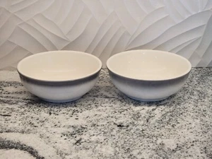 Homer Laughlin Best China Gray Trim Dessert Bowl 6” Set of 2 - Picture 1 of 11
