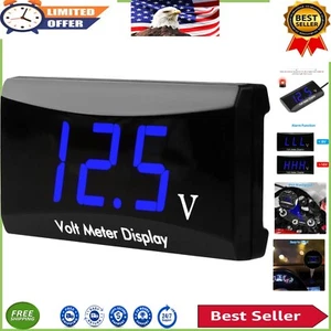 Precision LED Waterproof 12V Car Voltmeter Gauge for Safe Battery Monitoring - Picture 1 of 9