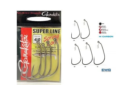 AMI SPRING LOCK GAMAKATSU SL SUPER LINE INNESCO SOFT BAIT LUCCIO E BASS - Immagine 1 di 2
