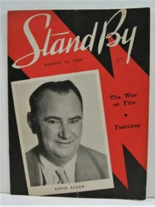 1936 Stand By Magazine Eddie Allan WLS Radio Prairie Farmer Chicago - Imagen 1 de 2