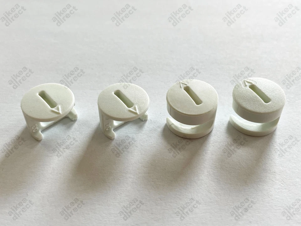 Tuercas de bloqueo de leva de plástico Ikea # 119030 117434, blanco (paquete de 4) - NUEVO EE. UU. enviado Foto 1 de 1