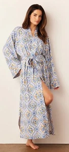 Mason Grey LA Pineapple Kimono Belted Robe M Multicolored W/Pockets Sooo Soft! - Picture 1 of 10