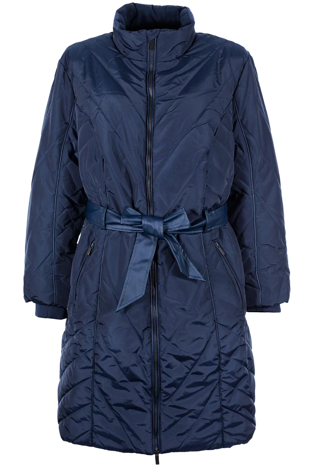 sheego Steppmantel Kurzmantel Mantel Parka Wintermantel Damen Blau Größe 56 - Bild 1 von 1