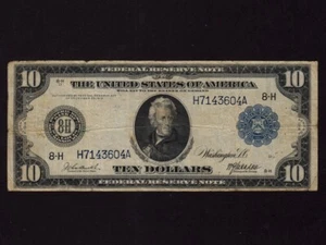 USA:FR-932,10$,1914 * St. Louis * Jackson * F-VF * - Picture 1 of 2