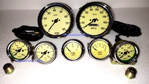 Smiths Temp FOil Temp F Oil Fuel Volt Gauge Speedo 0-180 mph Tacho 0-80 100mm YC - Picture 1 of 4