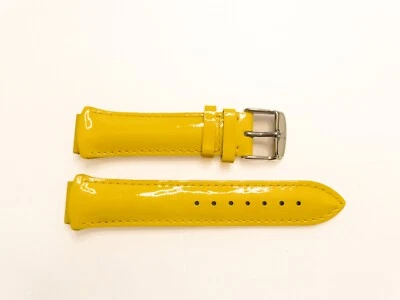 TechnoMarine 17MM Correa de Reloj de Cuero Genuino con Hebilla - Amarillo Foto 1 de 3