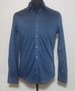 Country Road Men's Micro Spot Print Navy Shirts Size XS - Bild 1 von 3