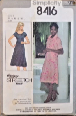 Simplicity Sewing Pattern 8416 Misses Pullover Dress Jacket Sizes 14-18 VTG UC - Image 1 of 4