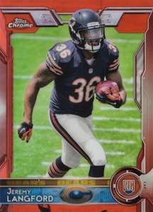 2015 osos Topps cromo naranja Jeremy Langford #142 - Imagen 1 de 1