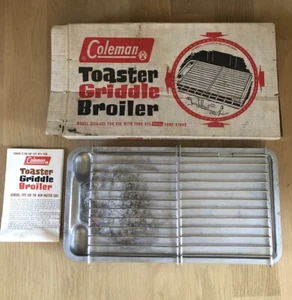 Estufa Coleman Estufa Aluminio Tostadora Plancha Asador 5140-425 de Colección con Caja Original - Imagen 1 de 12