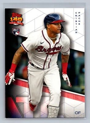 2021 Topps Archive #287 Cristian Pache 2091 Atlanta Braves Rookie - Image 1 of 2