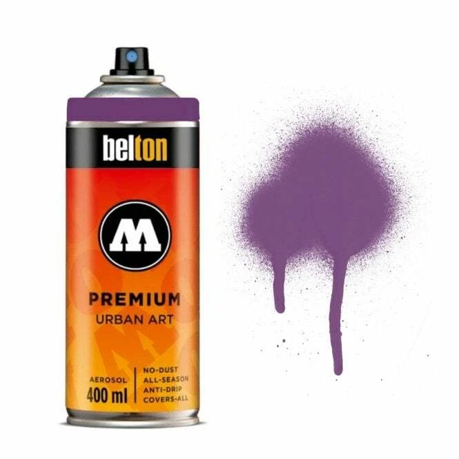Molotow Premium Belton Spray Paint - PURPLE TONES - Semi Gloss Dual 400ml Can
