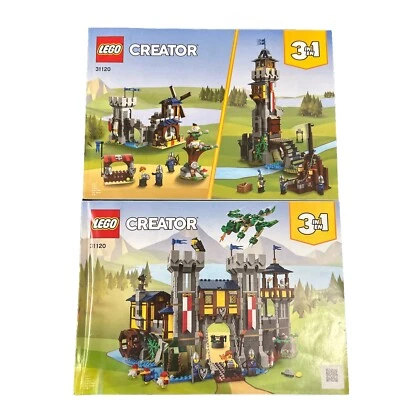 LEGO Instruction MANUALS Medieval Castle 31120-3-in-1 Creator (2-Booklets) VGC! - Image 1 of 4