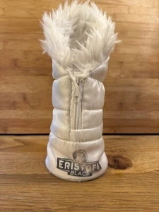 Eristoff Vodka Bottle Cover Limited Edition Collectable White Fur Jacket - Picture 1 of 6
