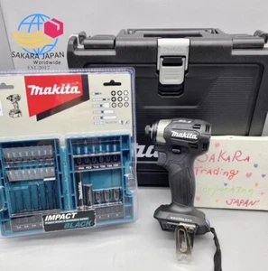 MAKITA TD173DZ Impact Driver BLACK & Bit Socket Drill 33 Piece /w Box Full Set - Picture 1 of 13