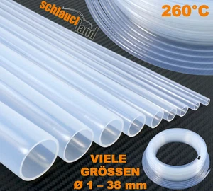 PFA Schlauch TEFLON PFTE 1-38mm *** Labor Säure Lauge Chemikalien Lebensmittel - Bild 1 von 33