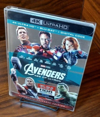 Marvel’s Age of Ultron (4K+Blu-ray) Slipcover w/PROTECTIVE SLEEVE-NEW-Free S&H! Foto 1 de 4