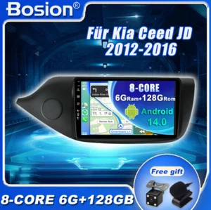 9''IPS Android 14 Autoradio Navi CarPlay Für Kia Ceed JD 2012-2016 WIFI 6G+128GB - Bild 1 von 18