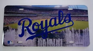 Kansas City Royals License Plate Mirrored Acrylic Stadium - Picture 1 of 1