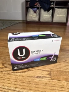 NEW U by Kotex Security Tampons 45 Multi-Pak (10 Regular/15 Super/20 Super Plus) - Picture 1 of 5