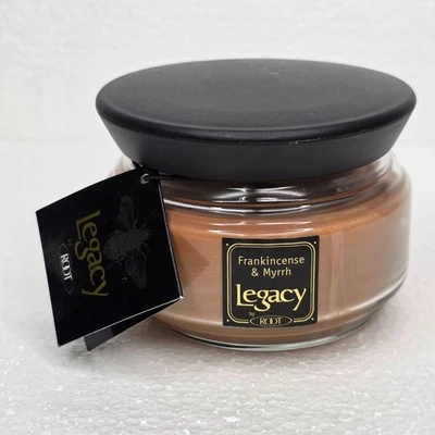 Legacy Candle By Root Frankincense & Myrrh Essence 8 Oz Beeswax Blend Made USA - Image 1 of 4