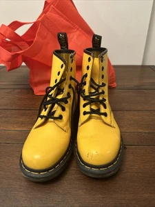 Doc Martens Yellow Boots, Size US 4 M, US 5 L, Nice Condition, See Photos - Picture 1 of 6