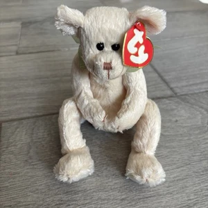 Ty Attic Treasures Harper Bear "Crema de la cosecha" 1993 Peluche 8" Etiquetas - Imagen 1 de 6