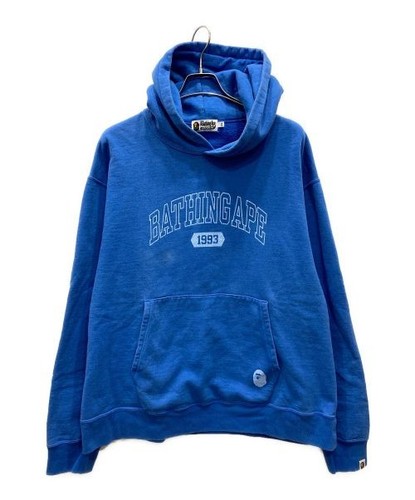 A BATHING APE (BAPE) Felpa con cappuccio pullover Ape Relaxed Fit comoda casual