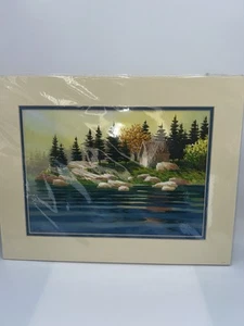 Pintura Acuarela Original Eve Thompson “Lone Cabin” Artista Firmada 14x18 - Imagen 1 de 11