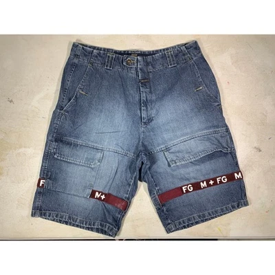 Pantalones Cortos de Jean Marithe Francois Girbaud De Colección Para Hombres Sueltos Talla 36 Cinta de Transporte Y2K Foto 1 de 4