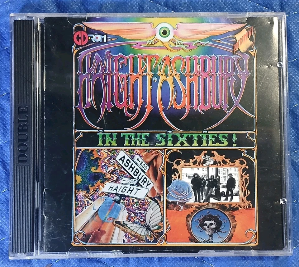 Haight-Ashbury In The Sixties (PC, CD-ROM, 1998, juego de 2 discos Rockument) Mac Win95 Foto 1 de 4