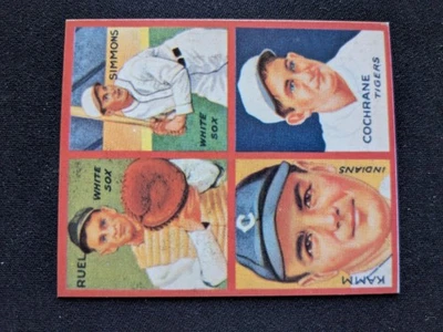 Бейсбольная карточка 1935 Goudey 4-N-1 No 6A Cochrane/Kamm/Ruel/Simmons (NM) - Изображение 1 из 3