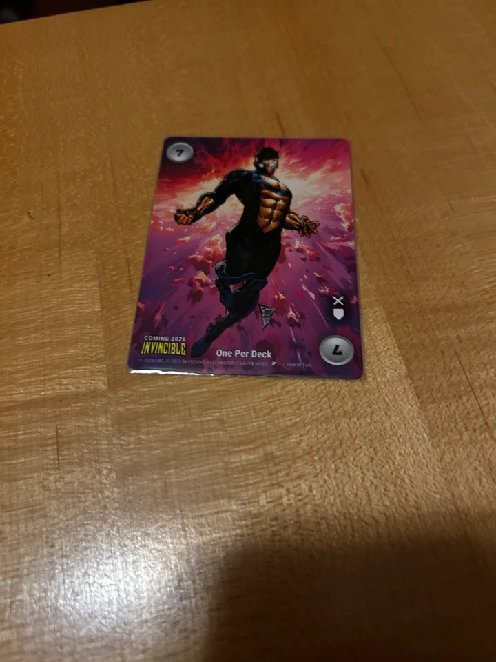 Invincible Overpower Card Game  Promo Card 2025 in top loader - Image 1 of 1