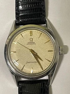 Omega Seamaster Antique Watch Used Damaged Stock 80s From Japan - Picture 1 of 7