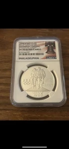 1995 P OLYMPICS S$1 CYCLING NGC PR 70 ULTRA CAMEO - Picture 1 of 2