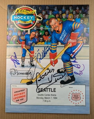 AUTOGRAPHED - 1994 Oldtimers vs Law Enforcement Hockey Program - Image 1 of 4