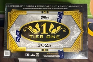 2025 Topps Tier One Baseball Factory Sealed Hobby Box - On Hand - Picture 1 of 3