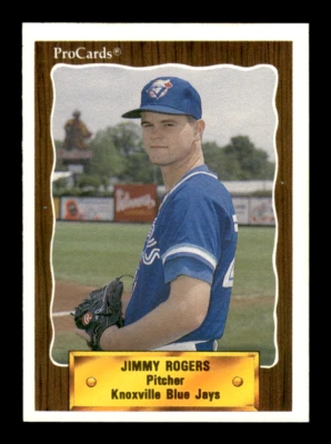 1990 ProCards # 1241 Jimmy Rogers (ML) Knoxville Blue Jays Toronto Blue Jays - Image 1 of 2