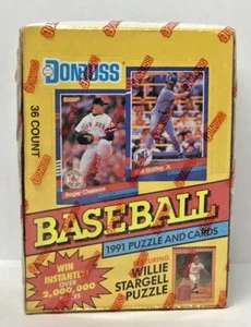 1991 Donruss Serie 1 ungeöffnete Wachsbox fabrikversiegelt - Bild 1 von 4