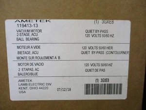 NEW AMETEK 119413-13 2-STAGE VACUUM LAMB BLOWER MOTOR 120V - Picture 1 of 5