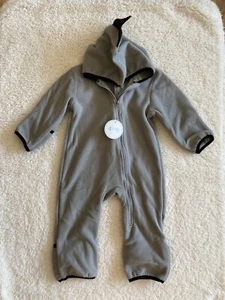 Cuddle Club Halloween Dinosaur Black/gray Fleece Sleeper Sz 12-18 Months NWT - Picture 1 of 3