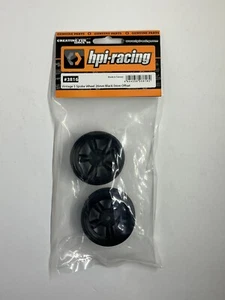 HPI 12mm Hex 26mm Vintage 5-Spoke Wheel (2) (0mm Offset) (Black) HPI3816 - Picture 1 of 6