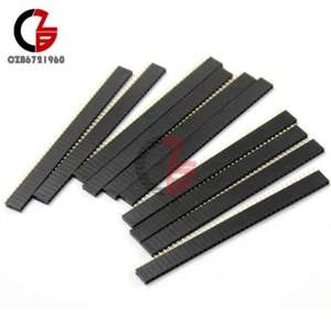 50 piezas 40 pines una fila recta hembra pasador 2,54 mm tira de cabezal PBC Arduino nuevo - Imagen 1 de 5