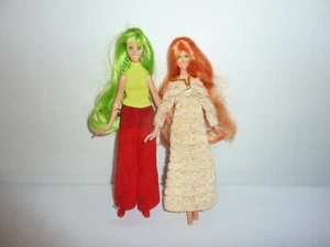 2 Vintage Ideal 8" Flatsy Puppen Gwen und Jenjoy Originalkleidung! - Bild 1 von 5