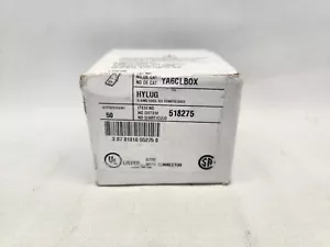 BOX OF 50 OEM Burndy 518275 YA6CLBOX Compression Terminal, 6 AWG CU - Picture 1 of 2